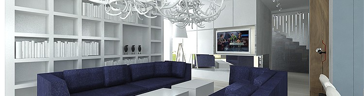 luksusowe wnętrze domu- salon w bieli